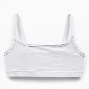 Athleta White Square Neck Bra D-DD | Size Medium